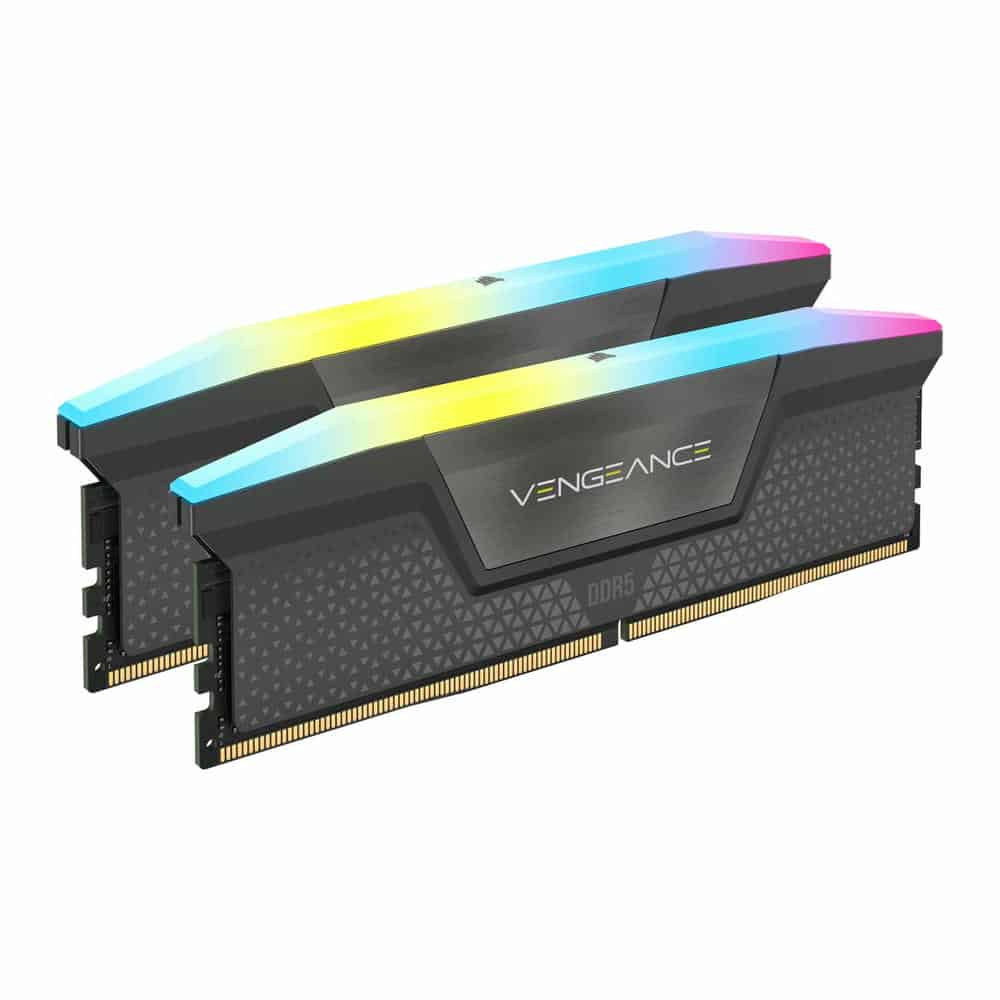 Corsair Vengeance RGB Grey 32GB 5200MHz AMD EXPO DDR5 Memory Kit